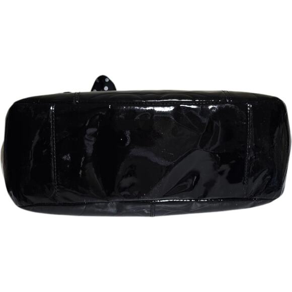 Coach East West Embossed Gallery Tote Black Patent‎ Leather w/ Scarf F17723 - Picture 6 of 16